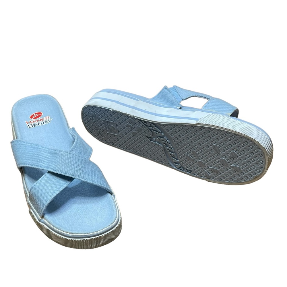 Hanes Sport Active Mary Canvas
Powder Blue Chambray Shoes Women's
Size 8.5